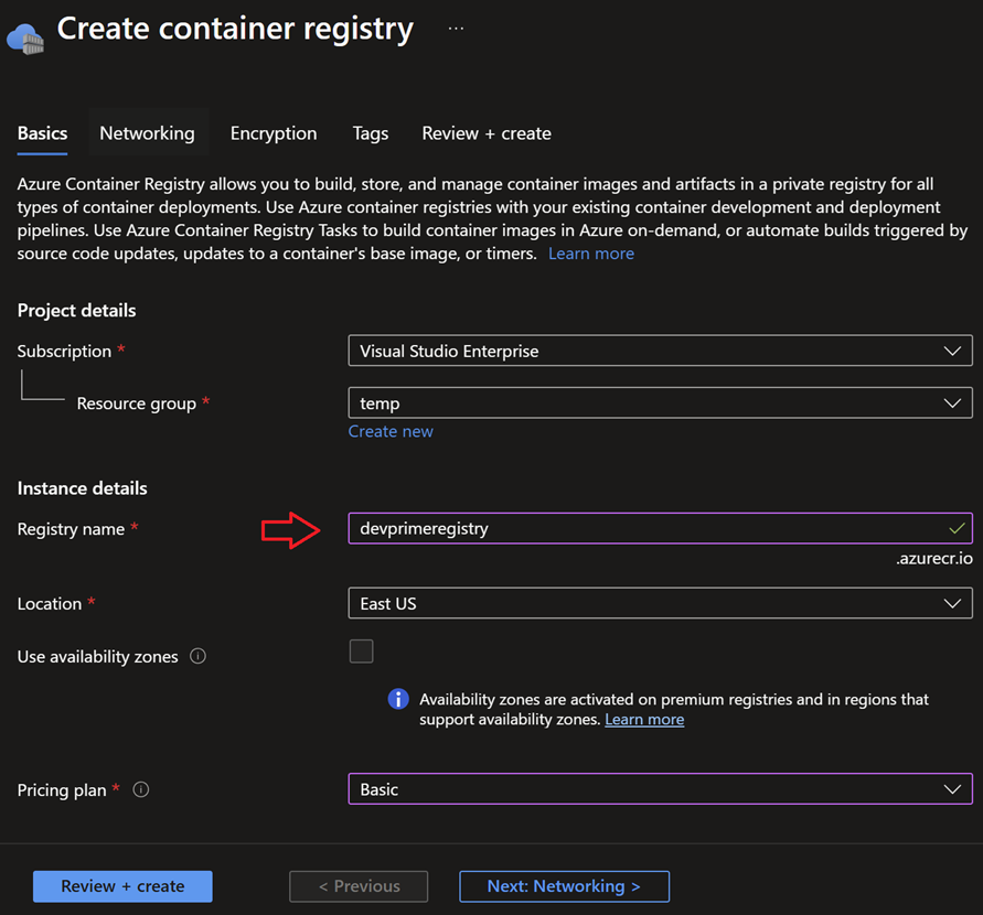Azure Container Registry